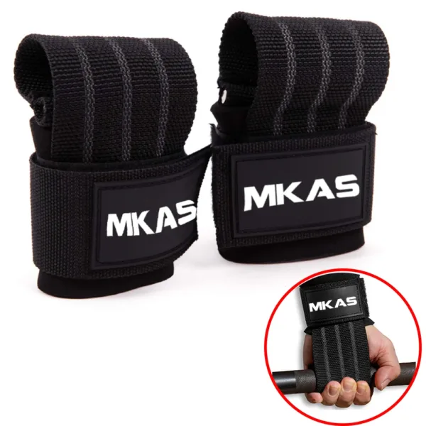Weight Lifting Wrist Straps Grips Support Pull Ups Deadlifts Dumbbell Gym Straps Strength Training Fitness Barbells Power Sport - Image 10