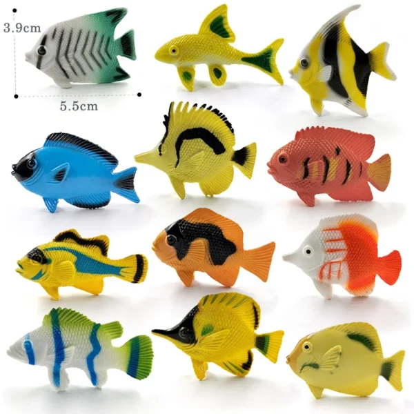 12Pcs Insect Spider Butterfly Fish Dinosaur Dog Cat Horse Figurine Farm Animal Model Action Figure Hot Toy Set For Children Gift - Image 3