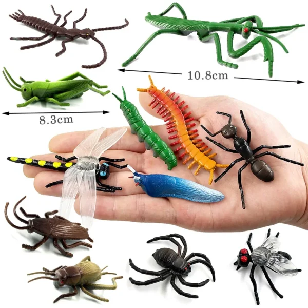 12Pcs Insect Spider Butterfly Fish Dinosaur Dog Cat Horse Figurine Farm Animal Model Action Figure Hot Toy Set For Children Gift - Image 18