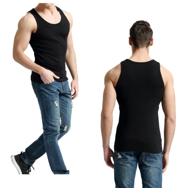 Tank Tops Men Cotton Running Vest Fitness Cool Summer Sleeveless Top Gym Sport Slim Casual Undershirt Male 9 Colors 1PCS - Image 17