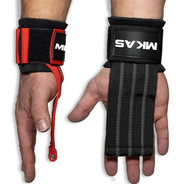 Weight Lifting Wrist Straps Grips Support Pull Ups Deadlifts Dumbbell Gym Straps Strength Training Fitness Barbells Power Sport - Image 7