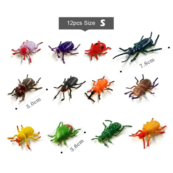 12Pcs Insect Spider Butterfly Fish Dinosaur Dog Cat Horse Figurine Farm Animal Model Action Figure Hot Toy Set For Children Gift - Image 9