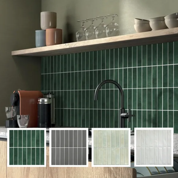 Decorative 3D Peel and Stick Wall Panel 3D Tile Sticker Self-Adhesive Kitchen Tile Backsplash Bathroom Wall Sticker Waterproof - Image 8