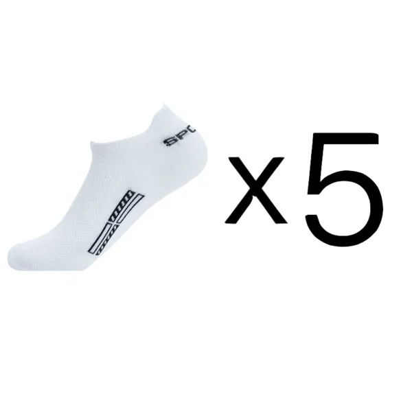 5 Pairs/Lot High Quality Men Ankle Socks Breathable Cotton Sports Mesh Casual Athletic Thin Cut Short Sokken Plus Size - Image 23