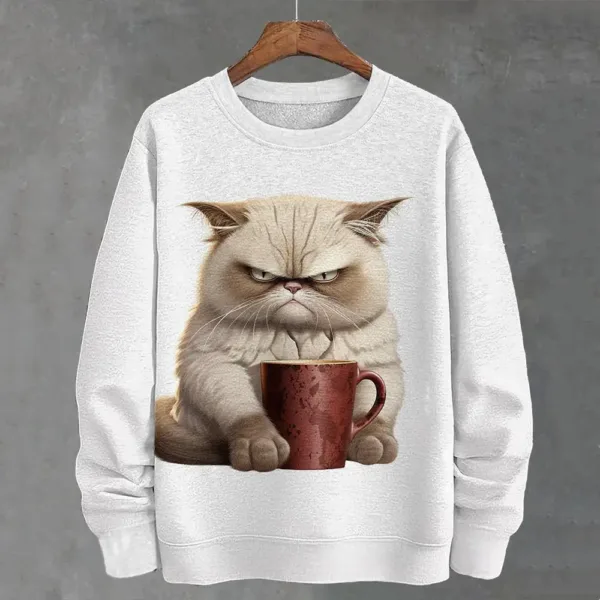Teacup Cat 3d Print Woman Clothing Funny Women Hoodie Fashions Long Sleeve Pullover Tops Oversized Hoodies For Autumn/Winter