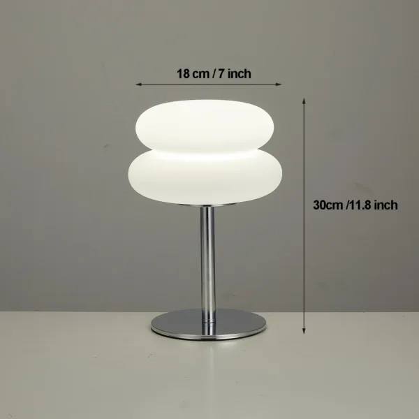 Bauhaus retro table lamp plastic lamps bedroom bedside living room Nordic mushroom lamp 9-level brightness dimming ambient light - Image 9