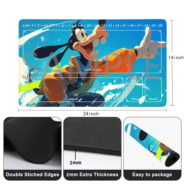 Lorcana Playmat Free Storage Bag Size 24X14IN Trading Card Game Protective Mats Scratch-Resistant Durable Mouse Pad 14 - Image 16