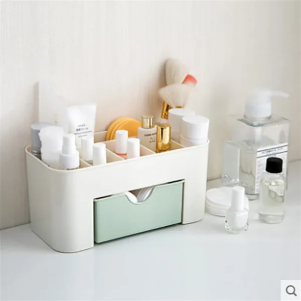 Double Layer Plastic Makeup Organizers Storage Box Cosmetic Drawers Jewelry Display Box Case Desktop Container Boxes Organizer - Image 6