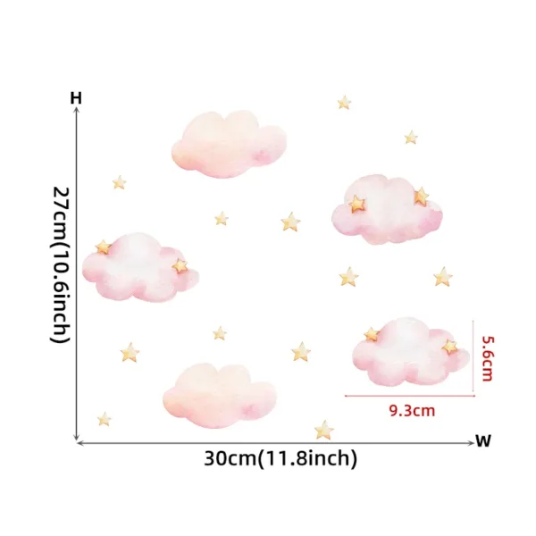 Tiny Cute Luminous Wall Stickers Teddy Bear on the Moon Stars Glow in the Dark Wall Decals for Kids Room Baby Nursery Home Decor - Image 14