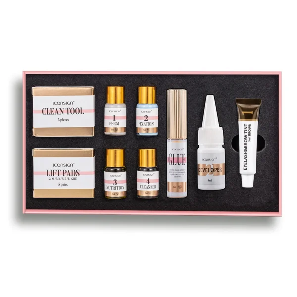ICONSIGN Lash Lift and Tint Kit Professional Eyelash Lifting Tint Brow Lamination Dye Eye Makeup Tools - Image 2