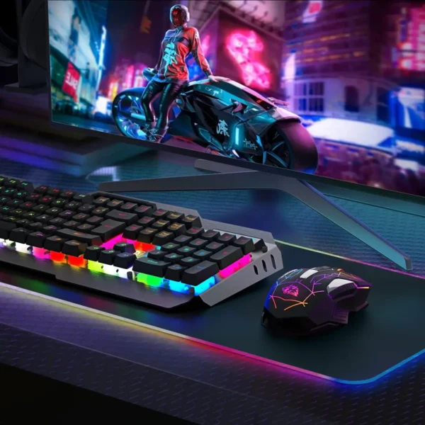 Ziyoulang X18 Wireless Gaming Mouse 2.4G 7 RGB Light 2400 DPI 600mAh Intelligent Power Saving Silent Click USB Receiver Optical - Image 4