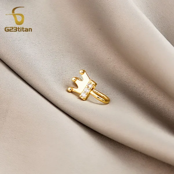 Crystal Crown Nose Clip