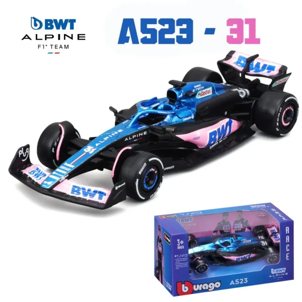 Bburago 1:43 Mercedes-AMG W14 W15 #44 #63 Racing Formula Car Static Simulation Diecast Alloy Model Car - Image 19