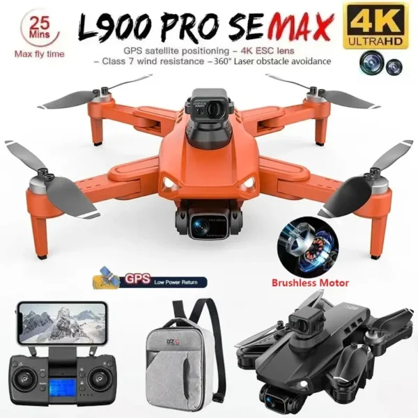 L900 Pro SE MAX GPS Drone 4K Professional Dual HD Camera 5G WIFI 360° Obstacle Avoidance Brushless Motor Rc FPV Quadcopter Dron - Image 14