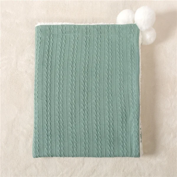 Name Personalised Baby Blankets Newborn Knitted Swaddle Wrap Cotton Crochet Toddler Infant Baby Bedding Crib Bed Stroller Cover - Image 9