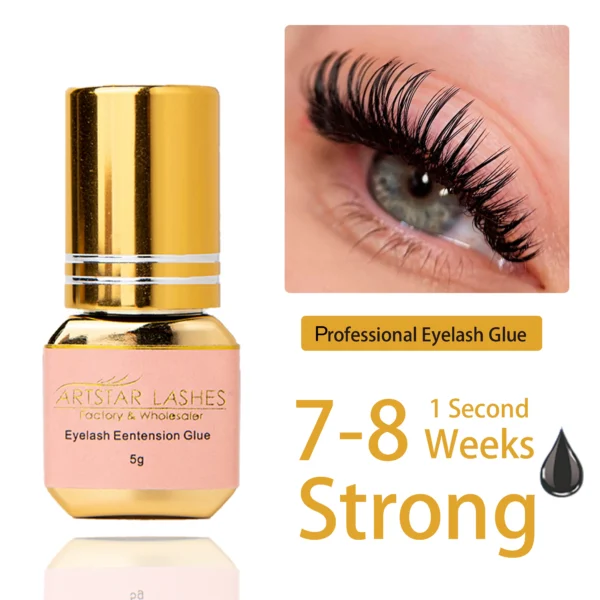ARTSTAR 5ml Eyelash Glue Extensions 0.5S/1S/2S Fast Drying Lashes Extension Adhesive Low Smell Long Lasting Lash Glue - Image 8