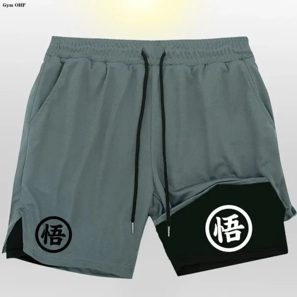 Z Goku Anime Sweatpants Shorts Men Gym Running Shorts Men Quick Dry Sport Outdoor Training Summer 2 In 1 Men Short Pants - Image 14