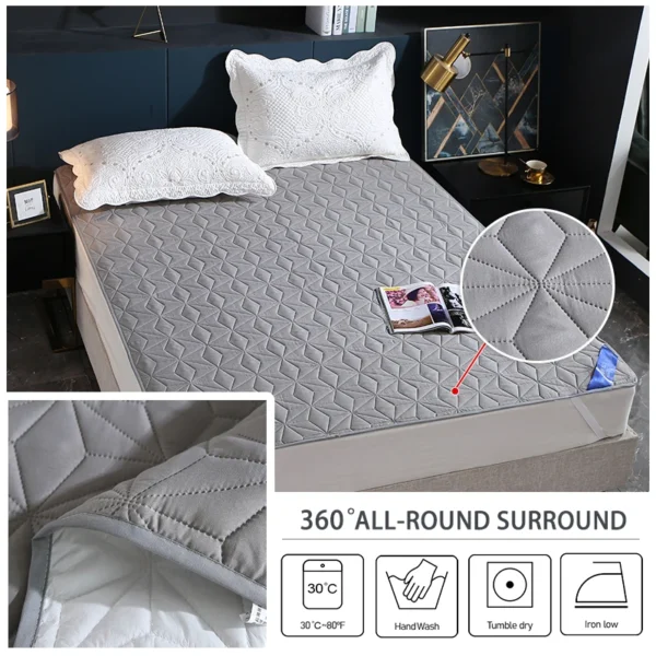 Waterproof Mattress Thickened Cotton Protective Pad For Bedwetting Pad Thickened Cotton For Baby Children Elderly Women Care - Image 5
