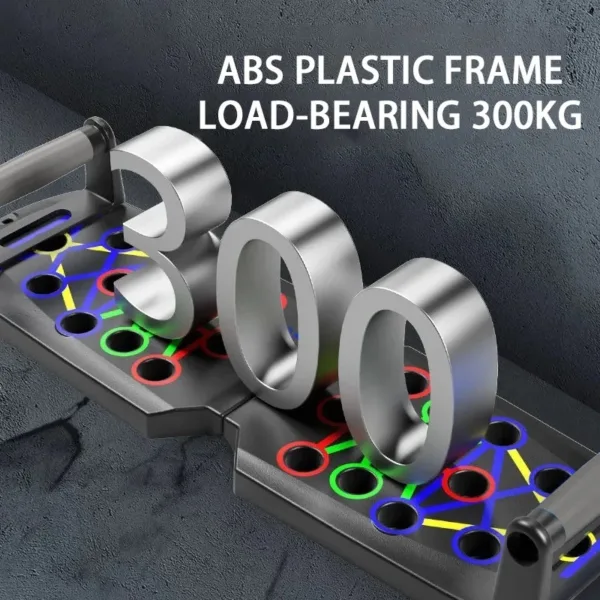 Portable Multifunctional Push-up Board Set With Handles Foldable Fitness Equipment For Chest Abdomen Arms And Back Training - Image 5