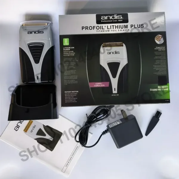 ANDIS Profoil Lithium Plus 17205 barber hair cleaning electric shaver for men razor bald hair clipper supplies Original American - Image 2