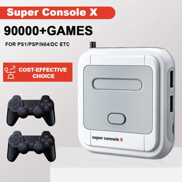 KINHANK Game Box Super Console X Retro Video Game Console Support 90000 Games 50 Emulators for PS1/PSP/MAME/DC with Controllers - Image 5
