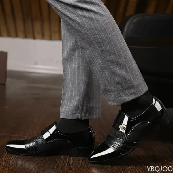 Shoes Men Slip on Men Dress Oxfords Fashion Business Dress Men Shoes 2020 New Classic Leather Men'S Suits Shoes Man Shoes2023 - Image 3