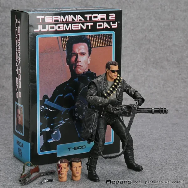 NECA Terminator 2: Judgment Day T-800 Arnold Schwarzenegger PVC Action Figure Collectible Model Toy 7" 18cm - Image 8