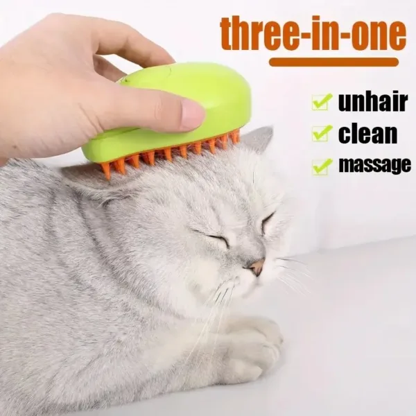 Mango Design Pet Spray Brush, Massage Bathing Comb For Dog & Cat Grooming Tool - Image 5