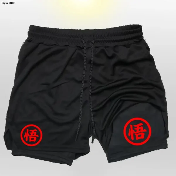 Z Goku Anime Sweatpants Shorts Men Gym Running Shorts Men Quick Dry Sport Outdoor Training Summer 2 In 1 Men Short Pants - Image 11