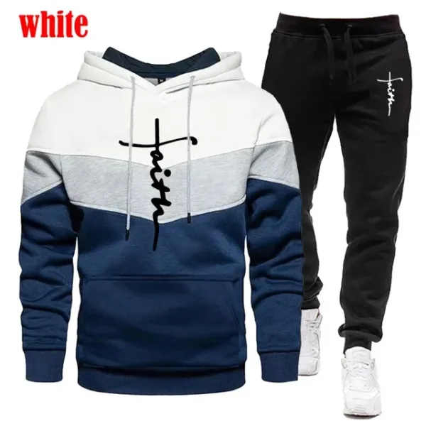 Autumn/Winter Men's hooded sweatshirt + Sweatpants suit Men's sport hoodie comfortable men's sportswear - Image 7