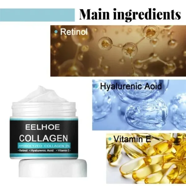 Collagen Creams For Men Anti Wrinkle Anti Aging Face Cream Firming Moisturizing Hyaluronic Acid Whitening Cream Facial Skin Care - Image 4