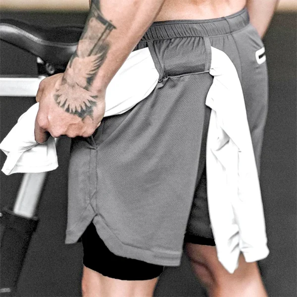 Camo Running Shorts Men Gym Sports Shorts 2 In 1 Quick Dry Workout Training Gym Fitness Jogging Short Pants Summer Men Shorts - Image 11