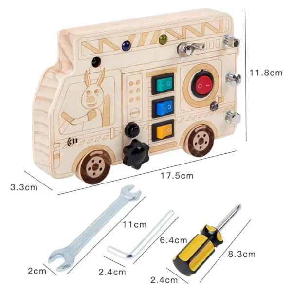 Montessori Busy Board Circuit LED Light Socket ON/OFF Baby Early Hand Fine Cognitive Education Teaching Aids Toy Gifts Busyboard - Image 26