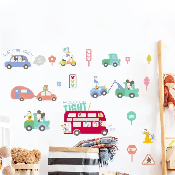 Cartoon Disney Mickey Mouse Minnie Baby Sleep Wall Sticker For Kids Room Decoration Wallpaper Cute Self-Adhesive DIY Mural Decal - Image 20