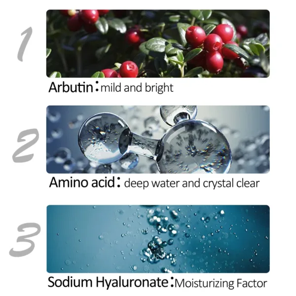 Arbutin Men Anti-Wrinkle Face Serum Oil Control Shrink Pores Essence Brighten Whitening Hyaluronic Moisturizing Skin Care 50ml - Image 4