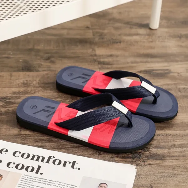 Men Flip Flops Slides 2024 Trend Summer Anti-skid Man Slippers Outdoor Light Casual Beach Male Sandals Household Slides for Men - Image 4