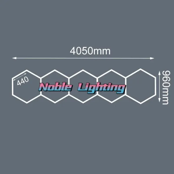 1-5PCS Honeycomb Led Light Garage Light Hexagon Led Lamp Led Tube Ceiling Lighting for Auto Car Body Repair Workshop Customized - Image 9