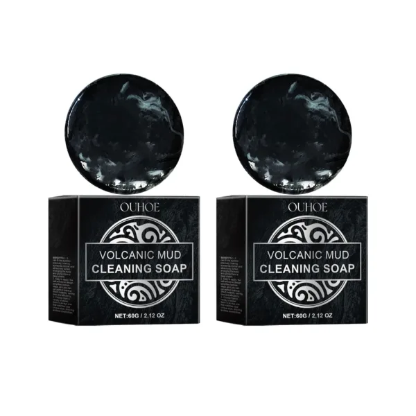 Volcanic Mud Soap Pimples Blackheads Remover Acne Oil Control Face Wash Brightening Soothing Moisturizing Men Body Cleaning Soap - Image 8