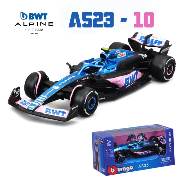 Bburago 1:43 Mercedes-AMG W14 W15 #44 #63 Racing Formula Car Static Simulation Diecast Alloy Model Car - Image 27
