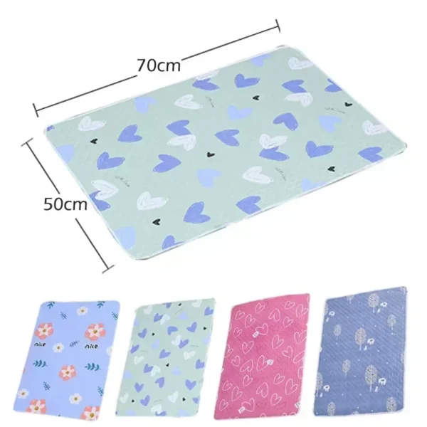 50*70cm Breathable Waterproof Washable Mattress Urine Mat for Baby Cute Cartoon Bed Protector Diaper Bedding Urine Pads Cloth - Image 5