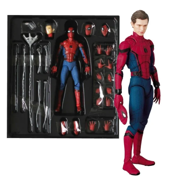 Marvel Mafex 044 Avengers Spiderman Action Figure Statue Can Change Tom Holland Face Spider Man Model Doll Toys Collection Gift - Image 8