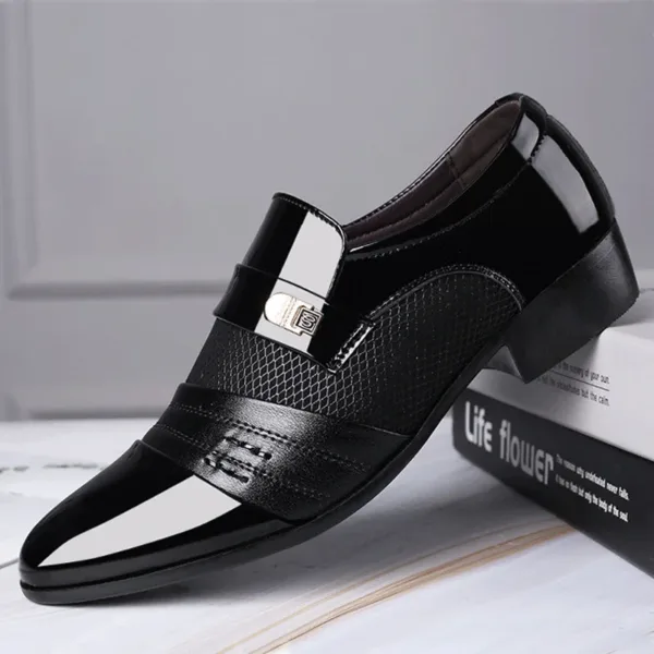 Shoes Men Slip on Men Dress Oxfords Fashion Business Dress Men Shoes 2020 New Classic Leather Men'S Suits Shoes Man Shoes2023 - Image 4