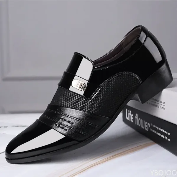 Shoes Men Slip on Men Dress Oxfords Fashion Business Dress Men Shoes 2020 New Classic Leather Men'S Suits Shoes Man Shoes2023 - Image 6