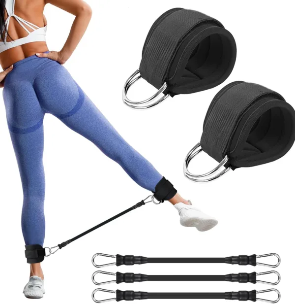 Ankle Resistance Bands, Ankle Bands for Working Out with Cuffs, Resistance Bands for Leg Butt Training Workout Equipment for Kic - Image 6