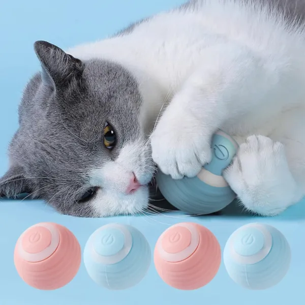 Automatic Moving Cats Toy Interactive Ball Rechargeable Rolling Electric Ball Home Pet Accessories Things for Supplies - Image 6
