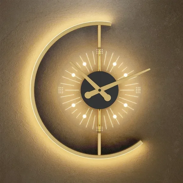 Modern LED Wall Lamp Clock Sconce for Bedroom Bedside Living Dining Room Aisle Porch Corridor Home Decor Lighting Fixture Luster - Image 6
