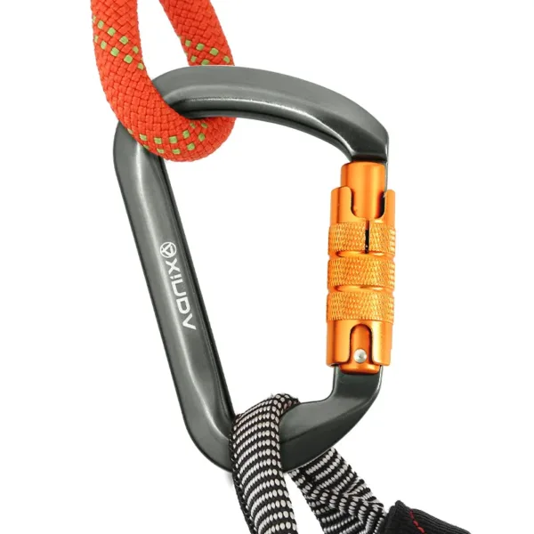 Xinda Outdoor Carabiner Rock Climbing Mountain Landing 30kN High Altitude Operation Equipment Aluminum Alloy Safety Buckle Hook - Image 20