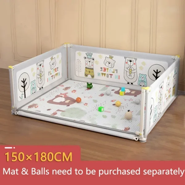Baby Playpens Children's Playpen Optional 5 Sizes Playpen for Baby Activity Gym Kids Play Fence Playground Child Safety Barrier - Image 2