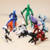 1/2/4/9pcs Luminous Titan 13 Action Figures T13 Figure 3D Printed Multi-Jointed Movable Lucky 13 Action Figure Nova Figure Dummy - Image 37