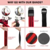 Fitness Elastic Band for Exercising Your Butt, Squat, Thigh, Fitness Arm Training Elastic Band with Plastic Buckle - Image 5